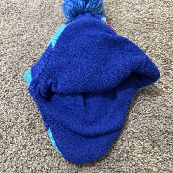 Thomas The Tank Engine Beanie Cap Winter Stocking Hat Blue/Red Knit Boys One Sz - Picture 5 of 6